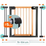 Barierka bramka zabezpieczająca czarna Nukido 718200