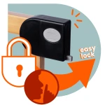 Barierka bramka zabezpieczająca czarna Nukido 718200