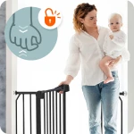 Barierka bramka zabezpieczająca czarna Nukido 718300