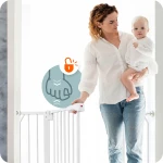 Barierka bramka zabezpieczająca biała Nukido 718000