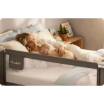 Barierka ochronna do łóżka zabezpieczająca bramka blokada 200 cm Nukido NK-227 szara