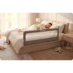 Barierka ochronna do łóżka zabezpieczająca bramka blokada 180 cm Nukido NK-228 szara