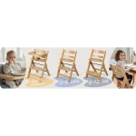 Drewniane krzesełko do karmienia Nukido Timo