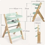 Drewniane krzesełko do karmienia Nukido Timo