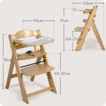 Drewniane krzesełko do karmienia Nukido Nelo