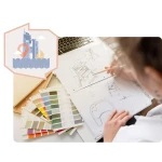 Drewniane krzesełko do karmienia Nukido Nelo