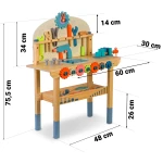 Drewniany warsztat z narzędziami RK-876 Ricokids