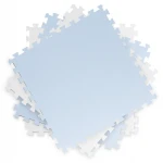Duża mata piankowa edukacyjna puzzle Ricokids niebiesko-biała