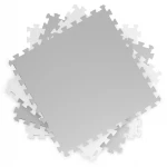 Duża mata piankowa, puzzle 4 szt. białe i szare