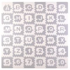 Duża mata piankowa, puzzle, pociąg, literki 36 szt. 