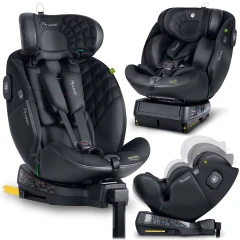 Fotelik samochodowy Nukido Aero Line czarny 0-36 kg ISOFIX