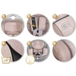 Fotelik samochodowy Nukido Aero Line beżowy 0-36 kg ISOFIX