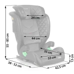 Fotelik samochodowy Nukido Louis czarno-szary 15-36 kg ISOFIX