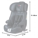 Fotelik samochodowy Ricokids ZEBO grafitowy 9-36 kg ISOFIX