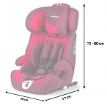 Fotelik samochodowy Ricokids ZEBO czerwony 9-36 kg ISOFIX