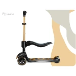 Hulajnoga trójkołowa dla dzieci balansowa siedzisko Nukido Flippo - złota