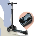 Hulajnoga trójkołowa dla dzieci balansowa siedzisko Nukido Flippo - czarna