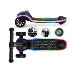 Hulajnoga trójkołowa dla dzieci balansowa LED Ricokids Leddi - czarna