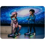 Hulajnoga trójkołowa dla dzieci balansowa LED Ricokids Leddi - czarno-turkusowa