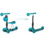 Hulajnoga trójkołowa Ricokids Buggy - niebieska