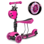 Hulajnoga trójkołowa Ricokids Buggy - różowa