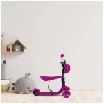 Hulajnoga trójkołowa Ricokids Buggy - różowa