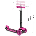 Hulajnoga trójkołowa Ricokids Buggy - różowa