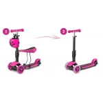 Hulajnoga trójkołowa Ricokids Buggy - różowa