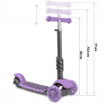 Hulajnoga trójkołowa Ricokids Buggy - fioletowa