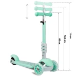 Hulajnoga trójkołowa Ricokids Buggy - miętowa