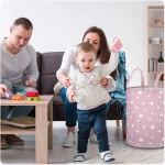 Kosz na zabawki Ricokids - różowy w gwiazdki 