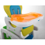Krzesełko do karmienia dla dzieci 3W1 Ricokids Teri szaro - pomarańczowe