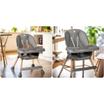 Krzesełko do karmienia Nukido Tilo szare