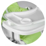 Krzesełko do karmienia ze stolikiem Ricokids SIMO zielone + gratis koszyczek
