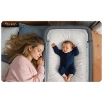 Łóżeczko dziecięce składane turystyczne dostawka + materac Nukido NK-243