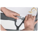 Łóżeczko dziecięce składane turystyczne dostawka + materac Nukido NK-243