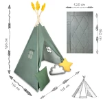 Namiot tipi dla dzieci NK-406 Nukido - zielony
