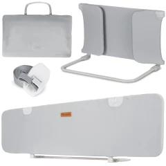 Barierka ochronna do łóżka 150 x 44 x 41 cm Nukido szara