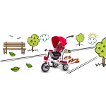 Rowerek trójkołowy czerwony Ricokids RC-602