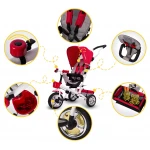 Rowerek trójkołowy czerwony Ricokids RC-602