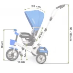 Rowerek trójkołowy niebieski Ricokids RC-600